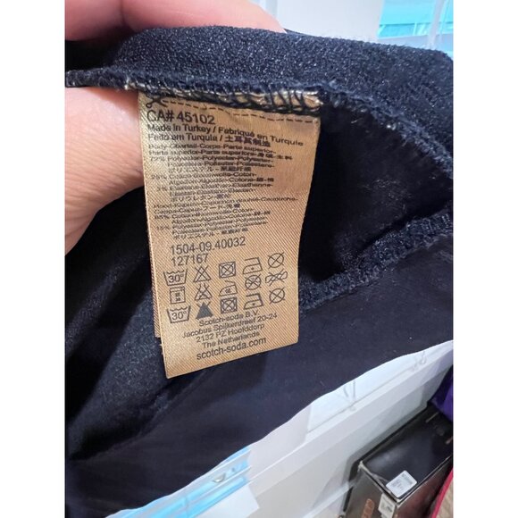 Scotch & Soda Men's Navy Textured Hooded Sweater - Size - Picture 3 of 5